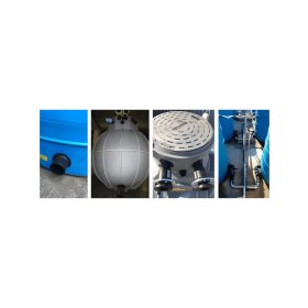 Beömlő és túlfolyó cső Rototec tartályhoz D110 PVC