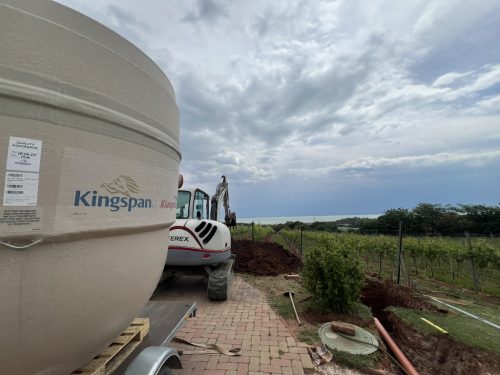 BioDisc BA (6LE) házi szennyvíztisztító berendezés RBC technológiával, 1 - 6 személyig, 1.2 m3/napig, gravitációs kivezetéssel