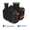 BioTec® Flo árammentes háztartási szennyvíztisztító - 6 személyig, szivattyús kivezetés
