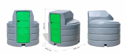 Álló gázolaj tartály - 2500 liter