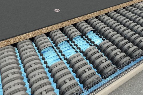 Drening szikasztó alagút végzáró elem esővíz és tisztított szennyvíz szikkasztásához