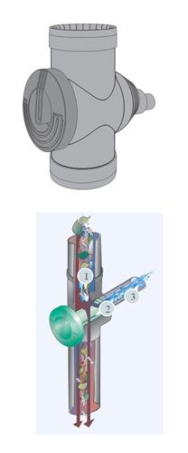 Patronszűrő ereszcsatornába (max 70 m2 tetőig)