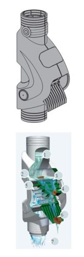 Rácsos levélszűrő, dupla (max 70 m2 tetőig)