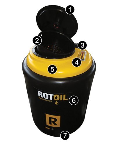 ROTOIL hulladékolaj tartály 300L