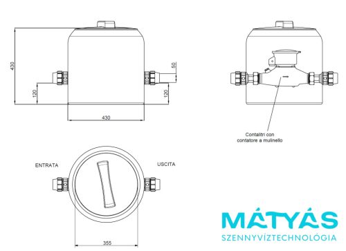Mérőakna vízórával