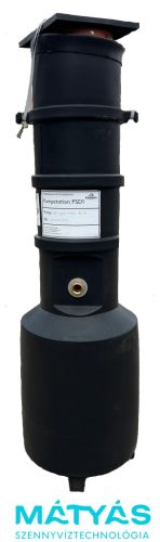 PSD1 szivattyús átemelő állomás teleszkópos tartálymagasítóval (szivattyú és szerelvények nélkül)