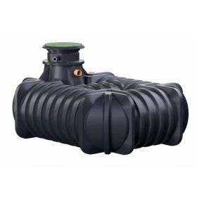   RainStoreFLAT 5 - ~5 m3-es lapos profilú esővíz/szennyvíz tarály - lépésálló és zárható fedéllel, gyári nyakmagasítóval