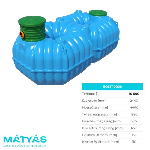 Esővíz tartály BOLT 10000 