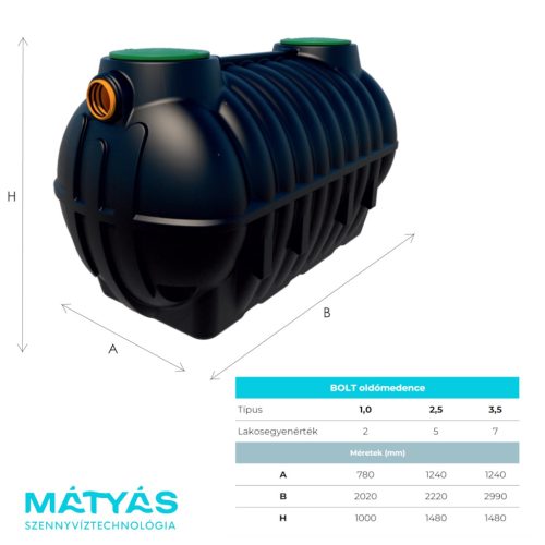 Oldómedence BOLT 2,5